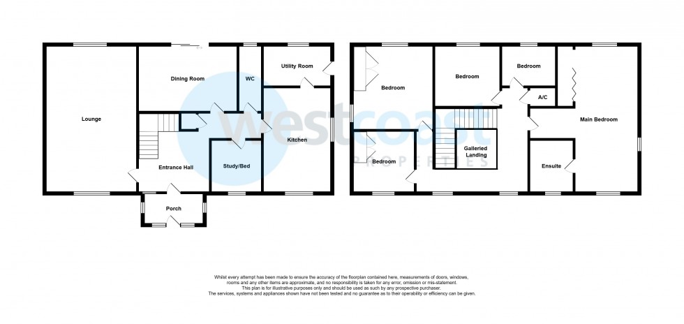 Floorplan for Berrow, Burnham-on-Sea, Somerset