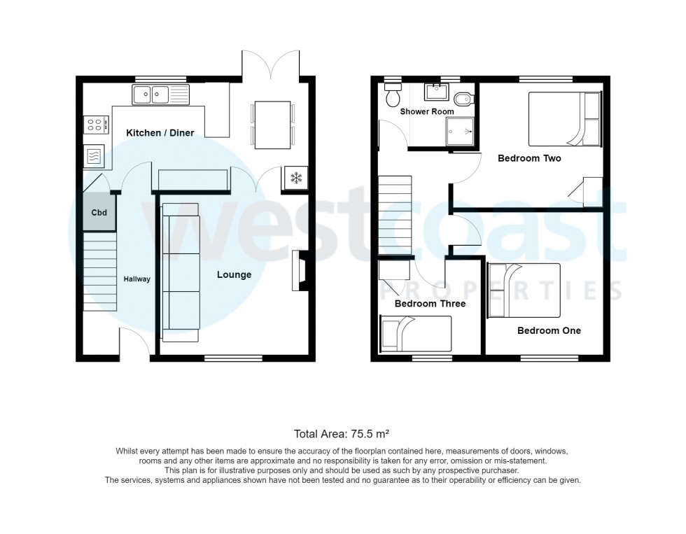 Floorplan for Nailsea, North Somerset