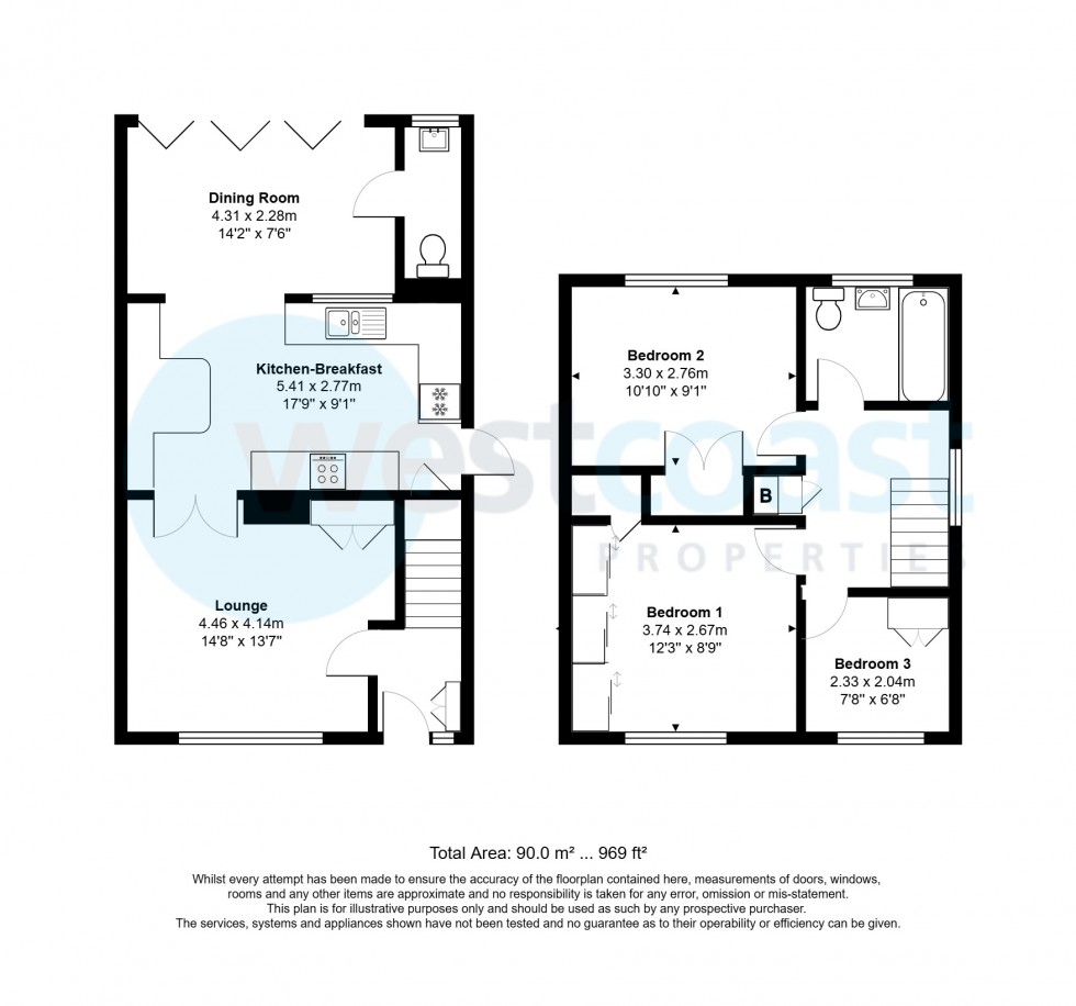 Floorplan for Stoke Gifford, Bristol, Gloucestershire