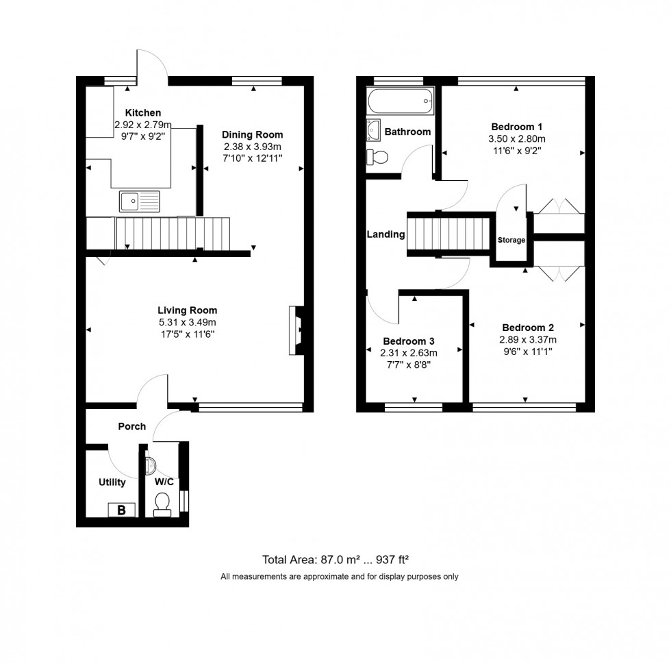 Floorplan for Patchway, Bristol, Gloucestershire