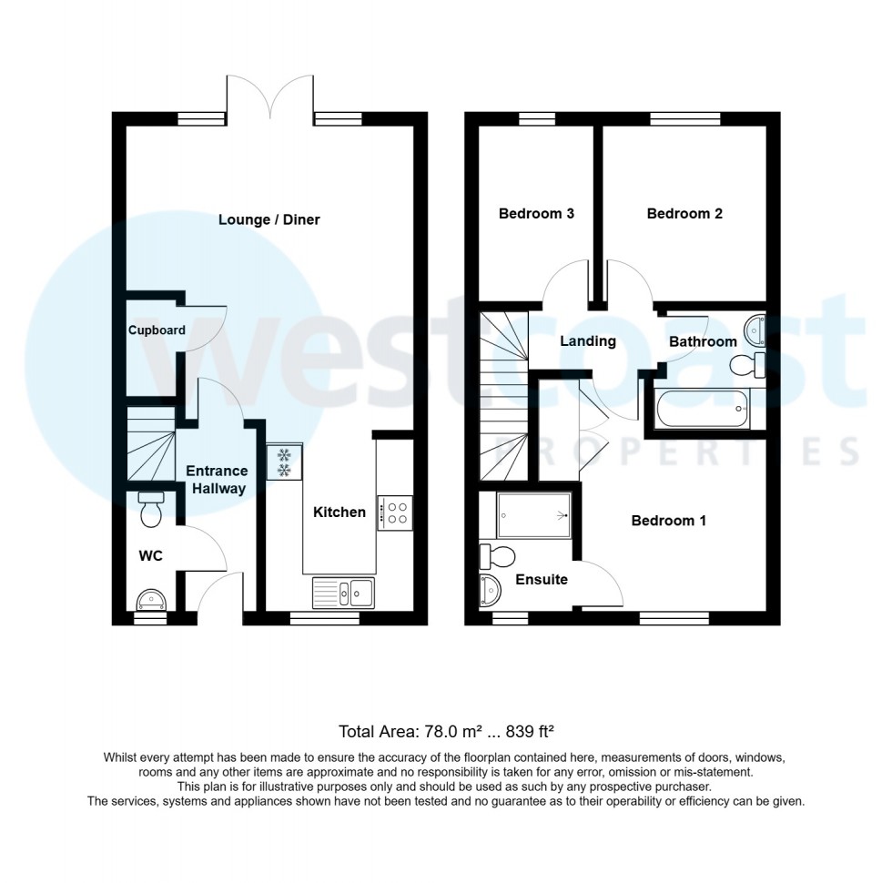 Floorplan for Patchway, Bristol, Gloucestershire