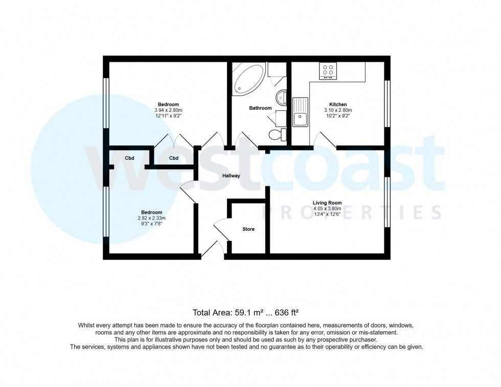 Floorplan for Derwent Close, Patchway, Bristol