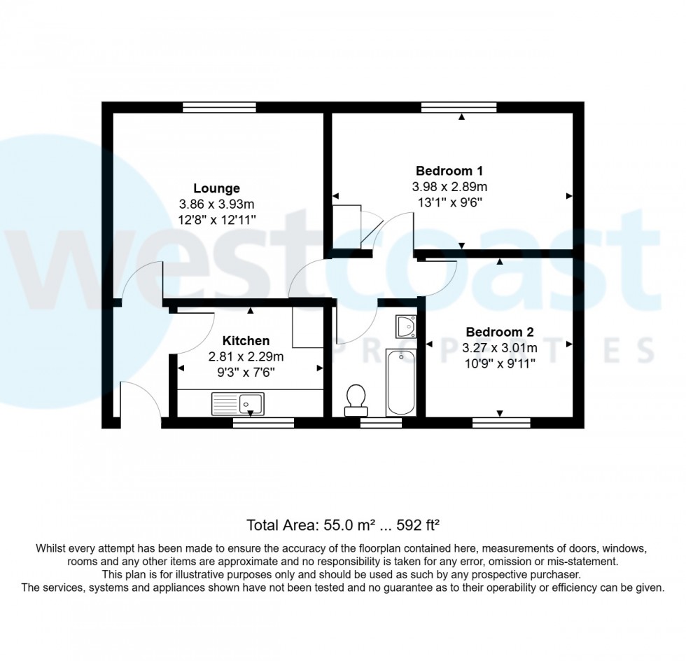 Floorplan for Patchway, Bristol, Gloucestershire