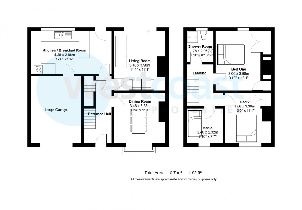 Floorplan for Portishead, Bristol, Somersete