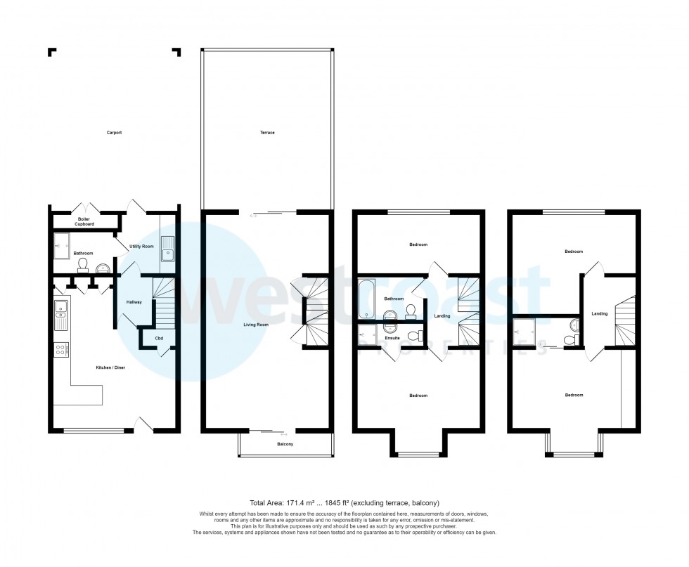 Floorplan for Portishead, Bristol, Somerset