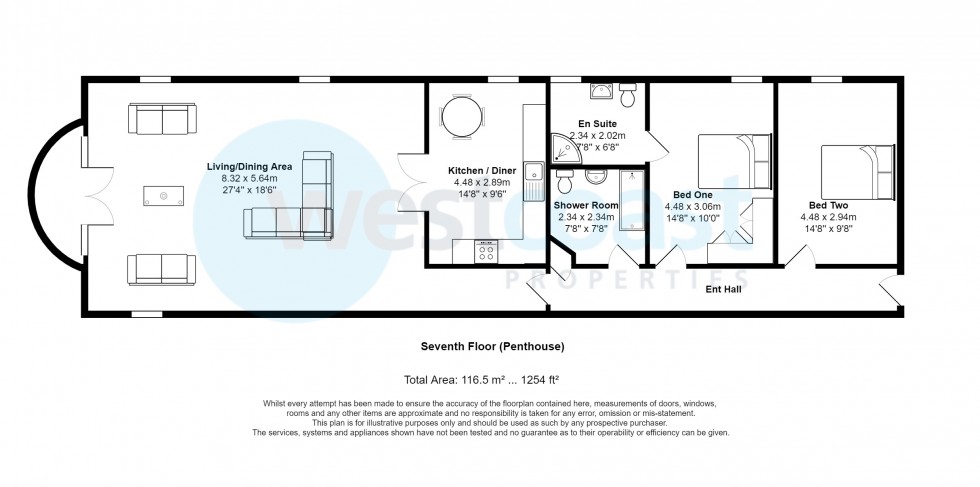 Floorplan for Portishead, Bristol, Somerset