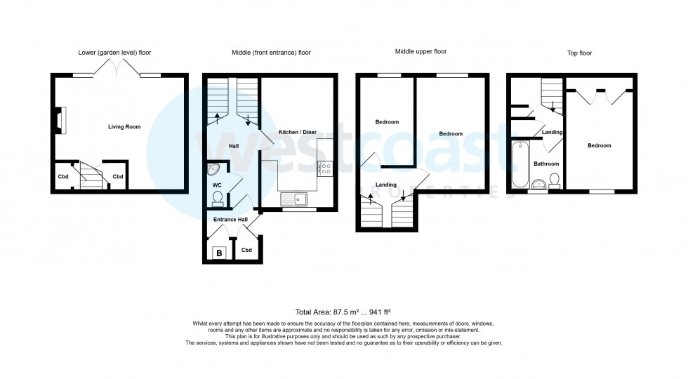 Floorplan for Portishead, Bristol, Somerset