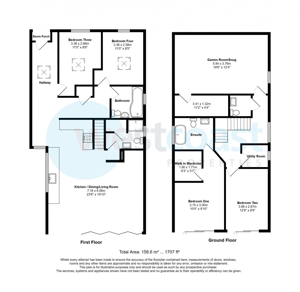 Floorplan for Portishead, Bristol, Somerset