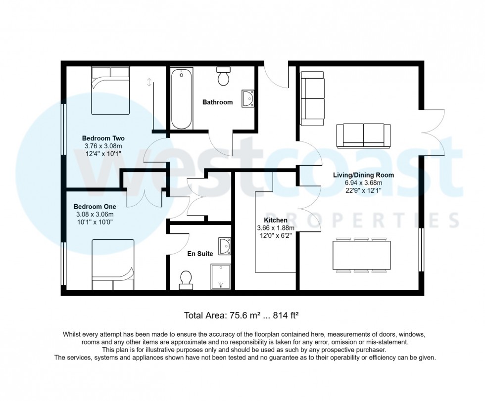 Floorplan for Portishead, Bristol, Somerset