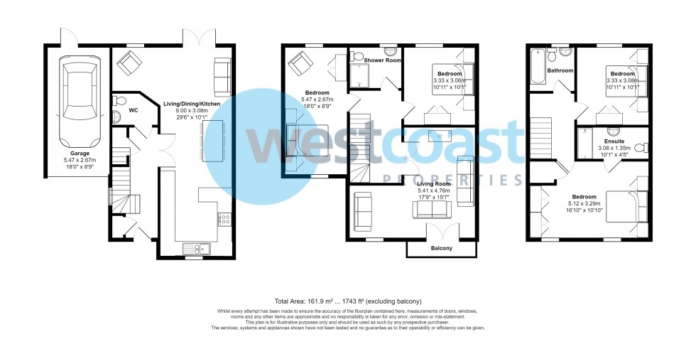 Floorplan for Portishead, Bristol, Somerset