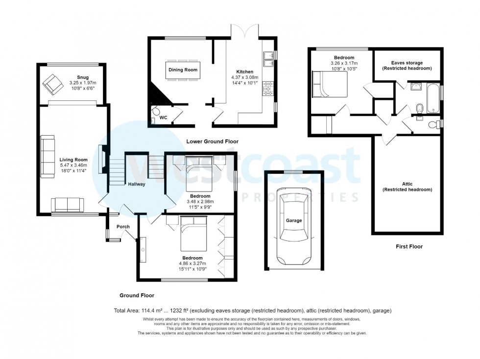 Floorplan for Portishead, Bristol