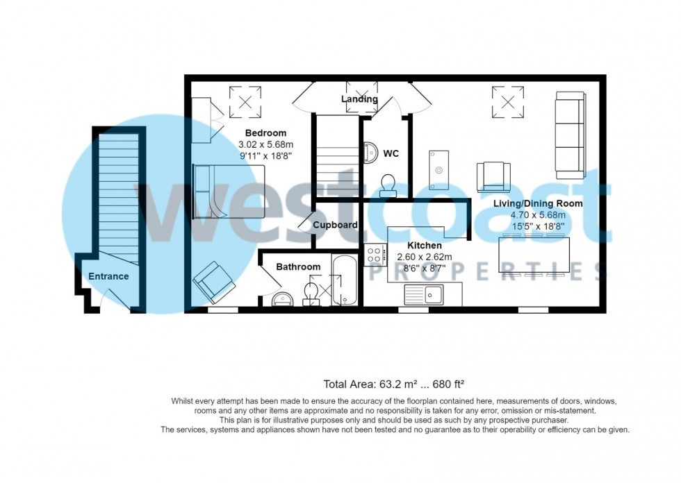 Floorplan for Portishead, Bristol, Somerset