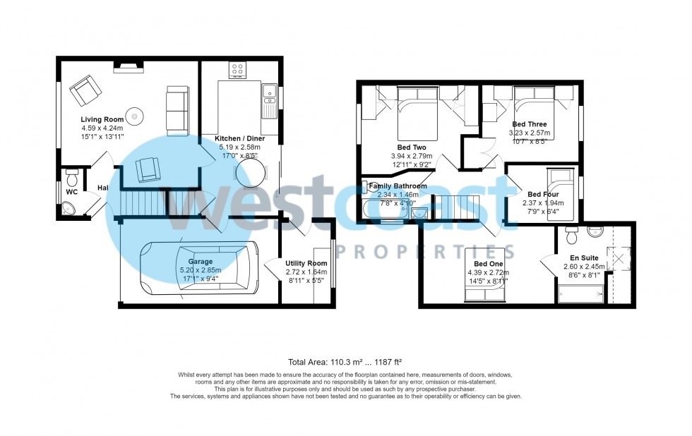 Floorplan for Portishead, Bristol, Somerset