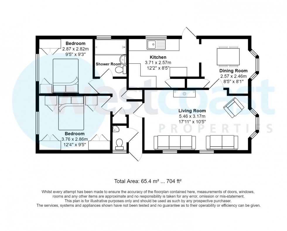 Floorplan for Down Road, Portishead, Bristol