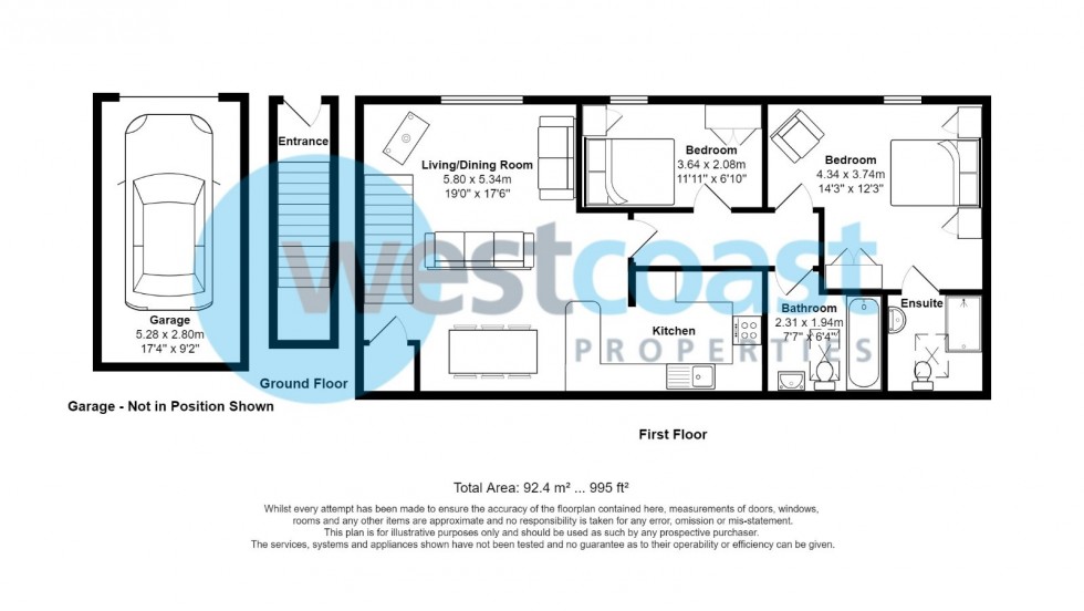 Floorplan for Portishead, Bristol, Somerset