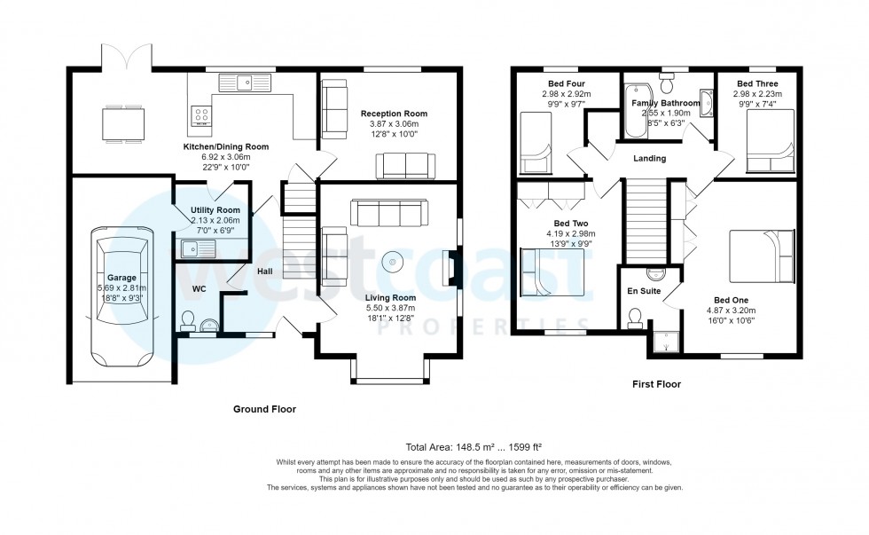 Floorplan for Portishead, Bristol, Somerset