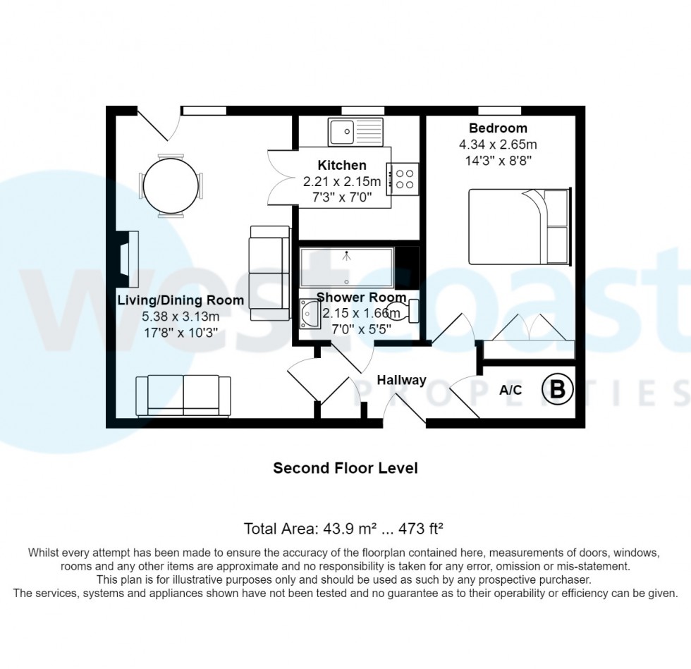 Floorplan for Portishead, Bristol, Somerset