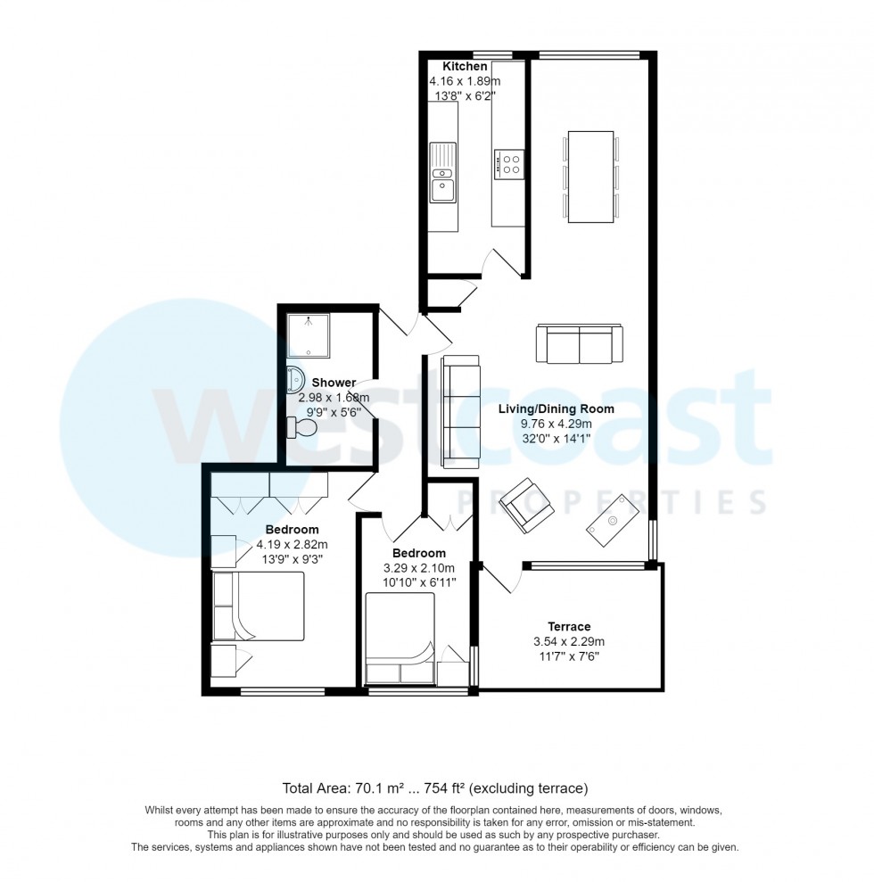 Floorplan for Portishead, Bristol, Somerset