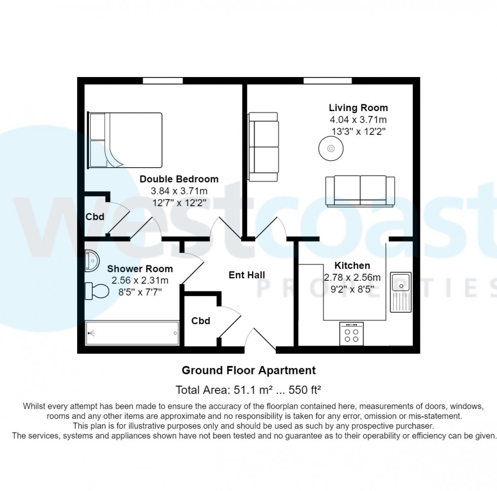 Floorplan for Portishead, Bristol, Somerset