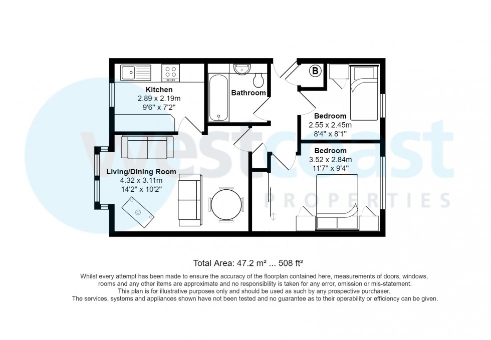 Floorplan for Portishead, Bristol, Somerset