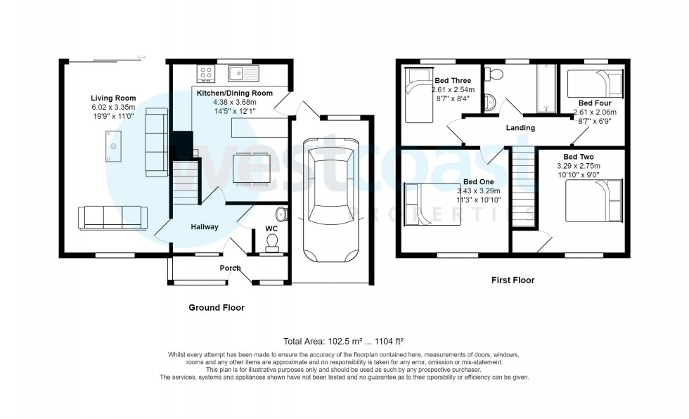 Floorplan for Portishead, Bristol, Somerset