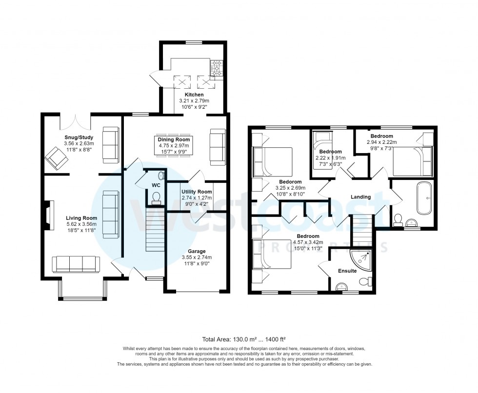 Floorplan for Portishead, Bristol, Somerset