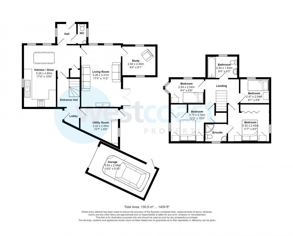 Floorplan for Portishead, Bristol, Somerset