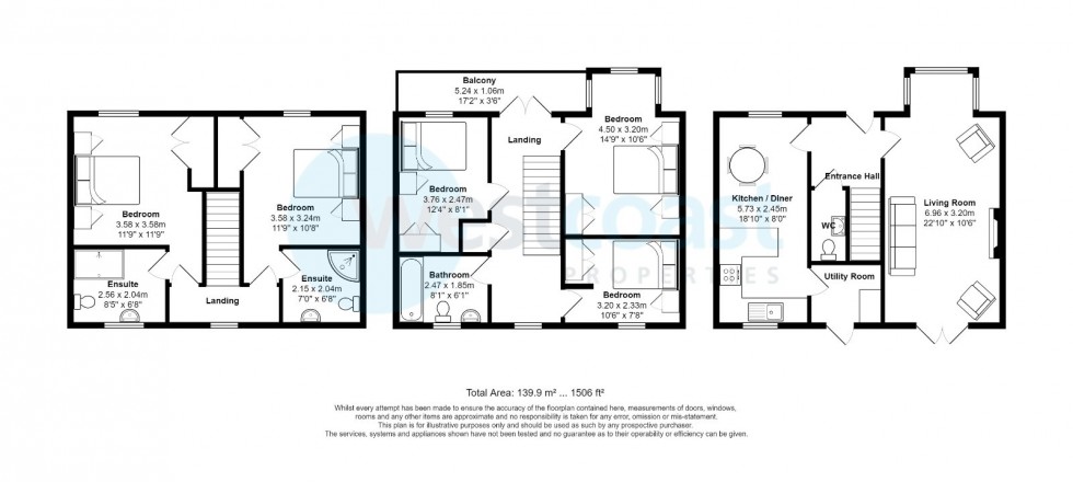 Floorplan for Portishead, Bristol, Somerset