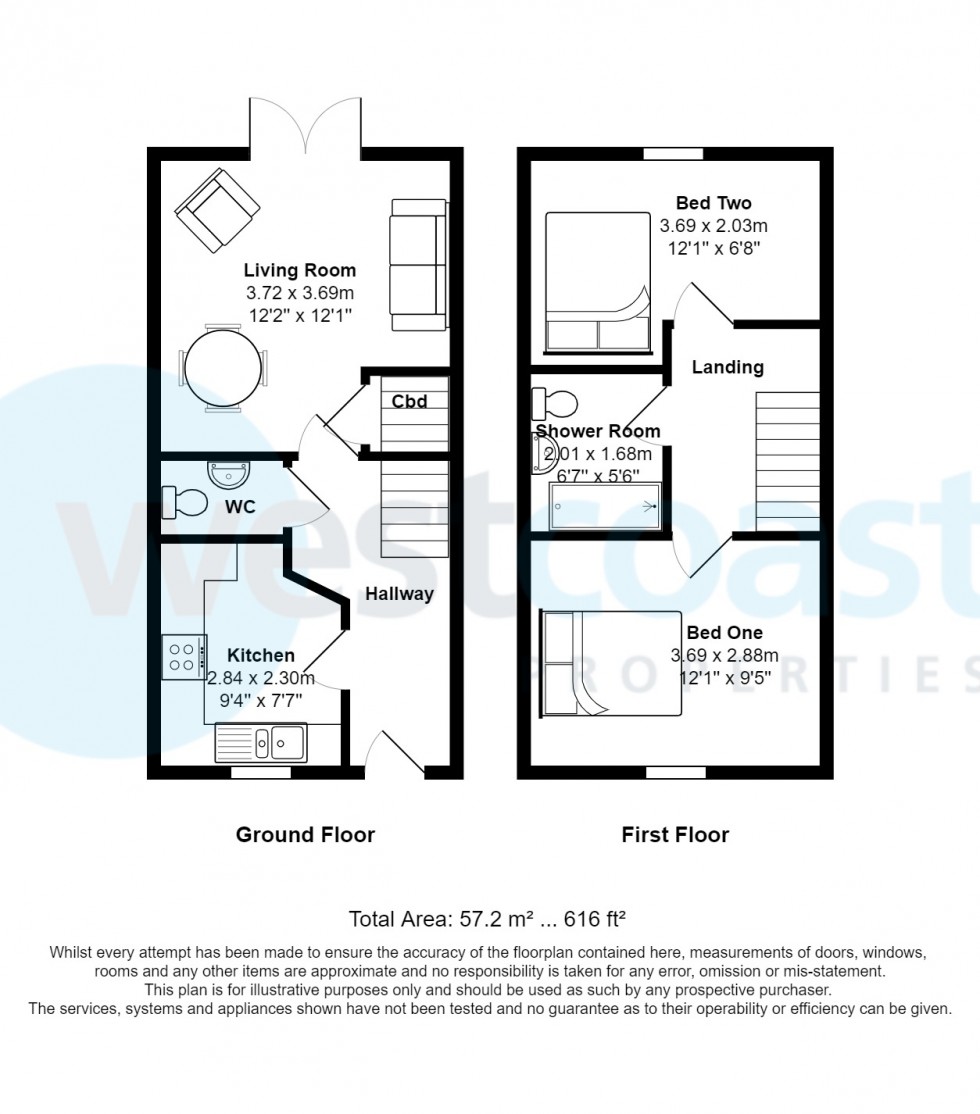 Floorplan for Portishead, Bristol, Somerset