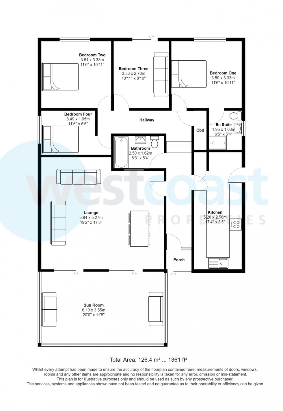 Floorplan for Portishead, Bristol, Somerset