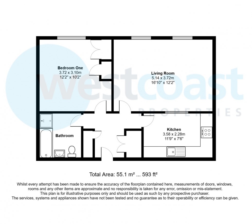 Floorplan for Portishead, Bristol, Somerset