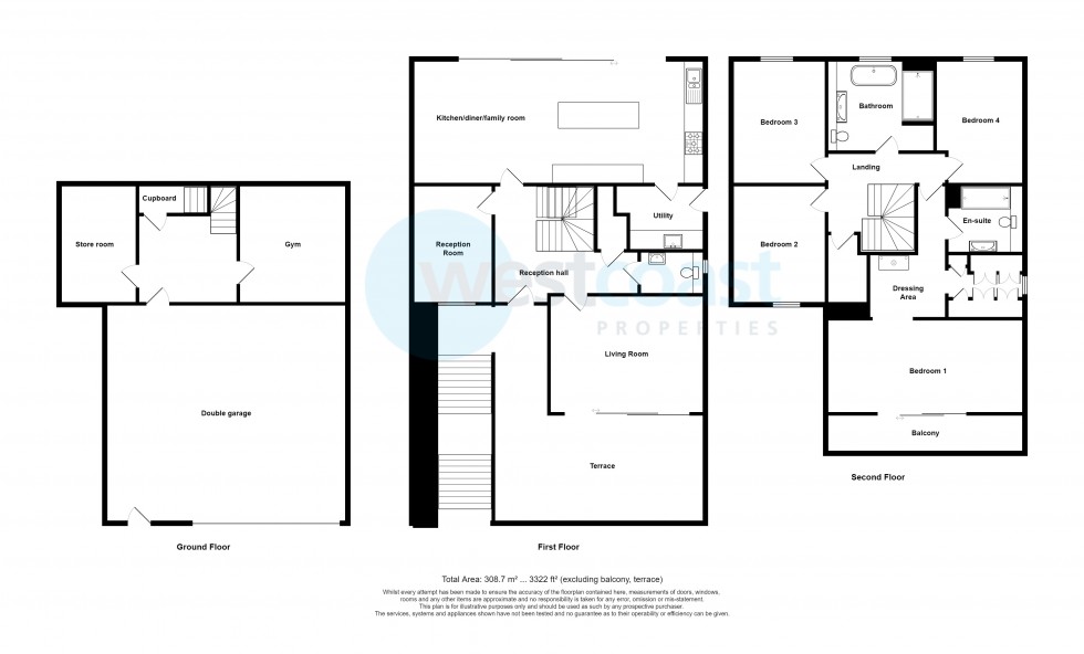 Floorplan for Portishead, Bristol, Somerset