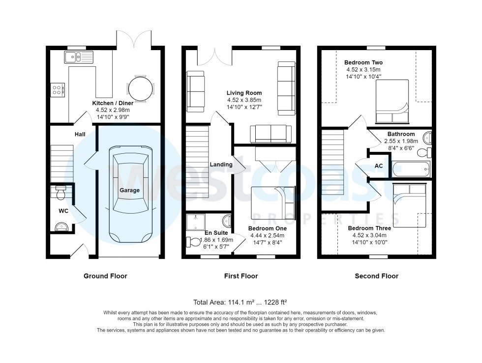 Floorplan for Portishead, Bristol, Somerset