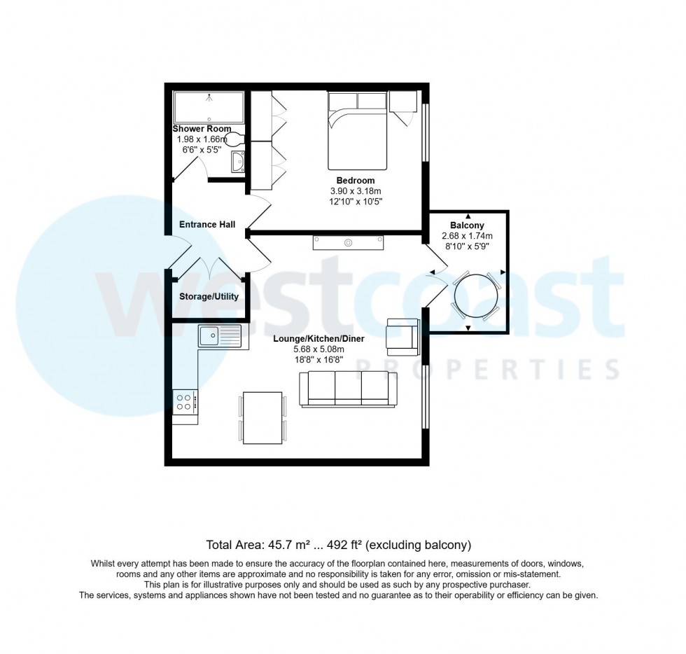 Floorplan for Portishead, Bristol, Somerset