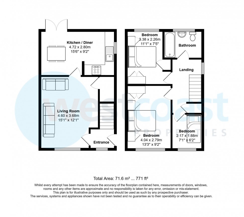 Floorplan for Portishead, Bristol, Somerset