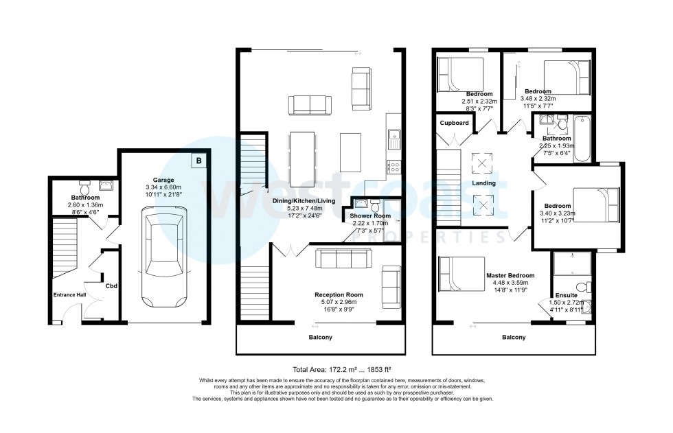 Floorplan for Portishead, Bristol, Somerset